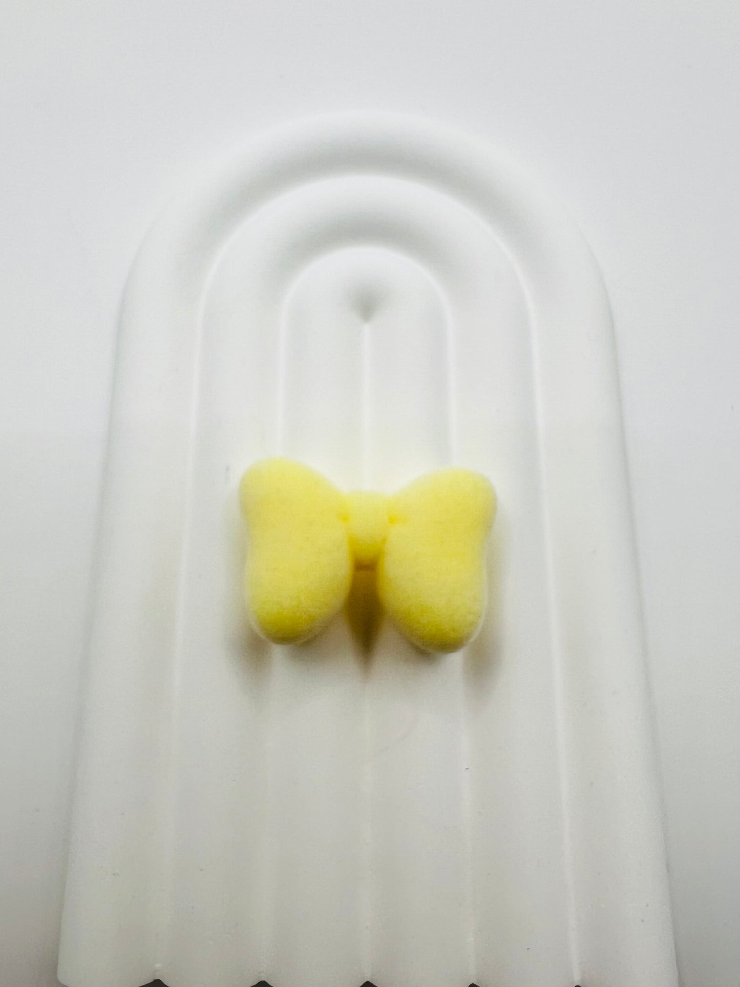 3D Bow Velvet Texture Charm Beads