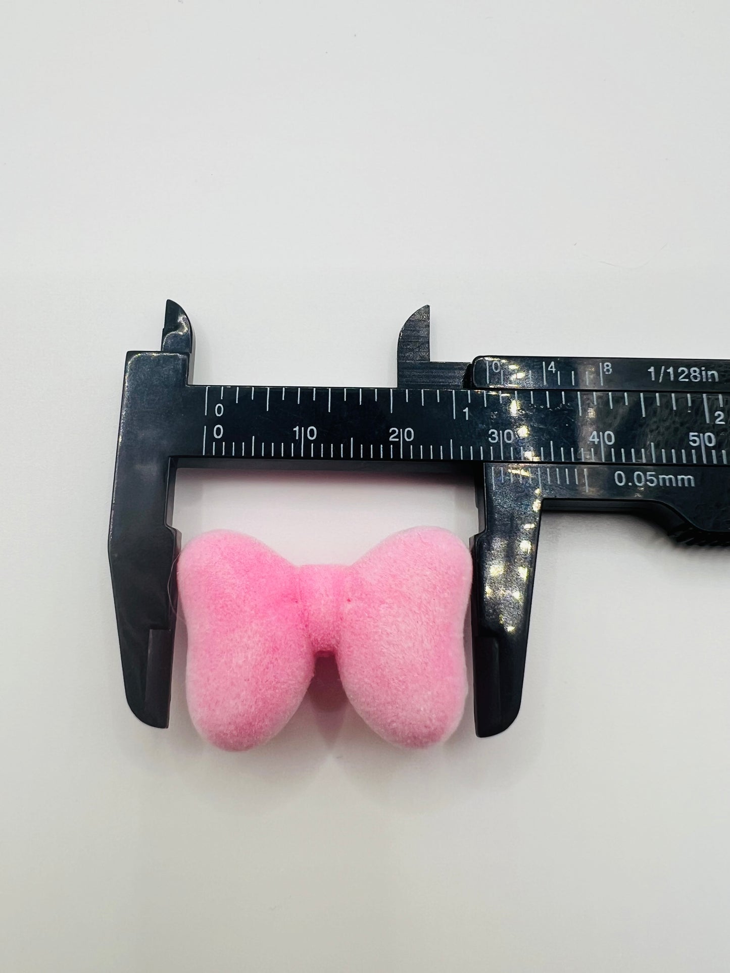 3D Bow Velvet Texture Charm Beads