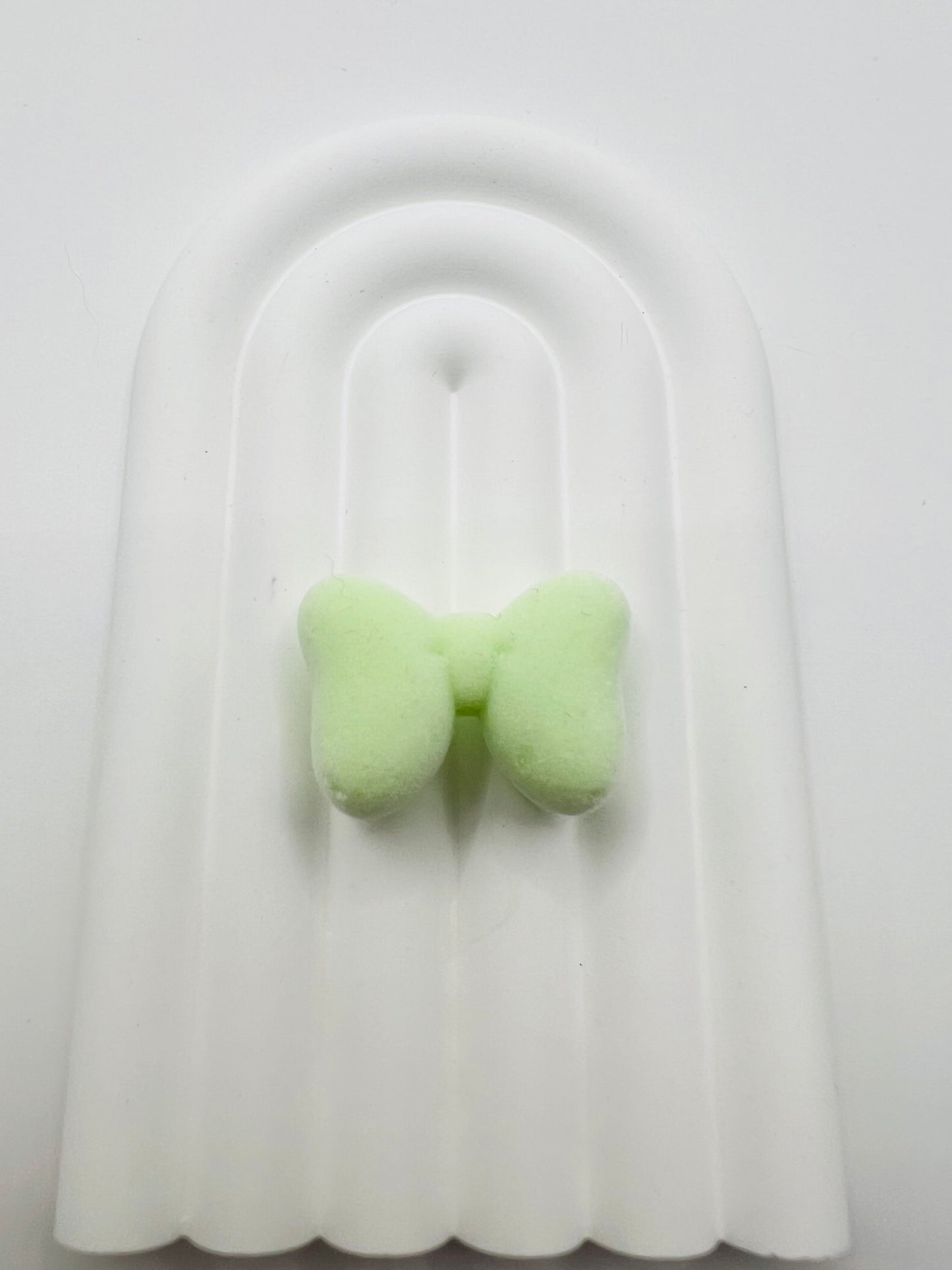 3D Bow Velvet Texture Charm Beads