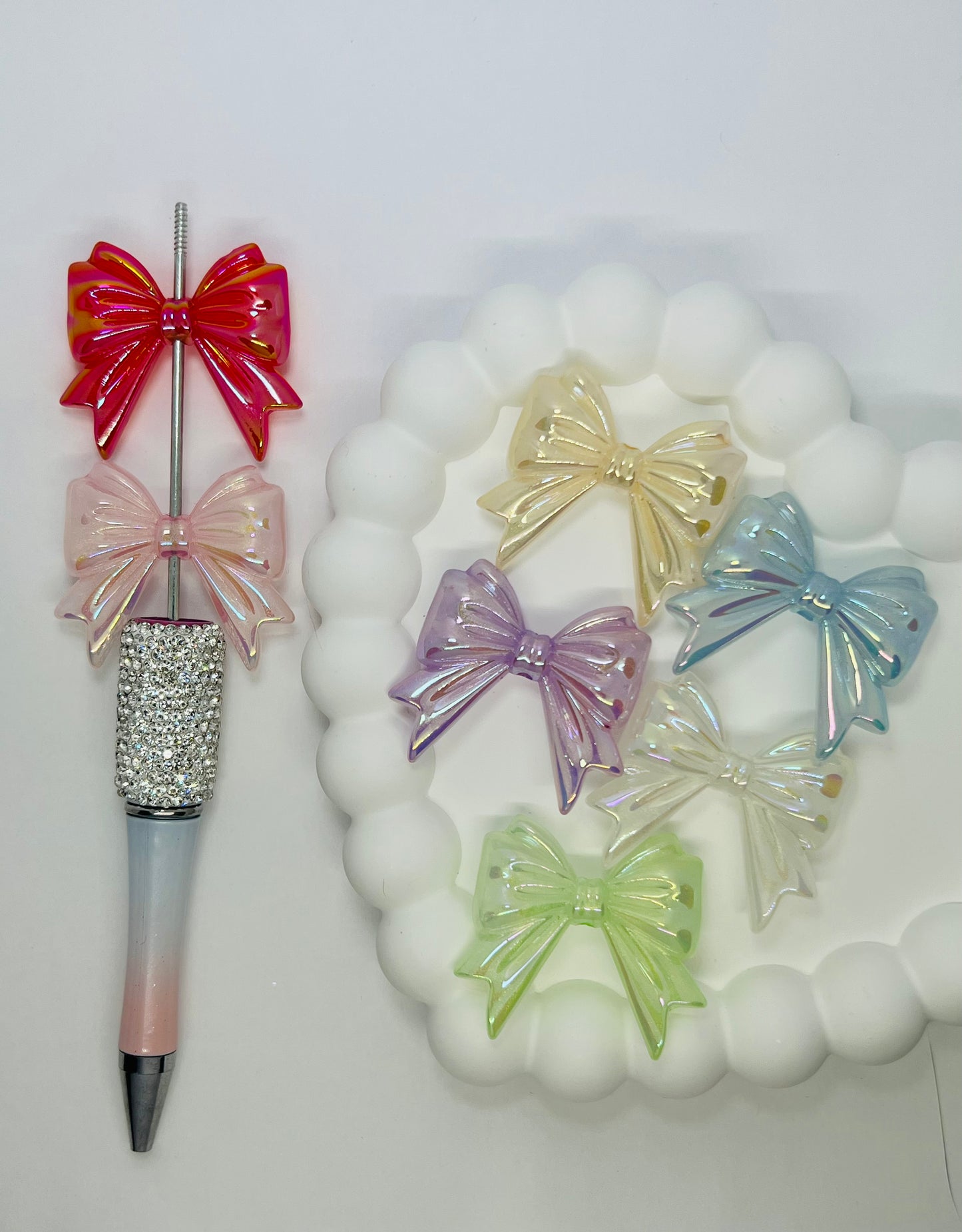 Mermaid Glitter Bow Luminous Random Mix