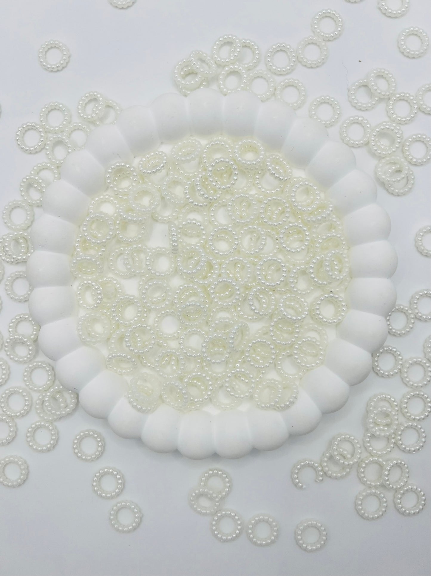 Round Bubble Spacers Pearl Finish 12mm