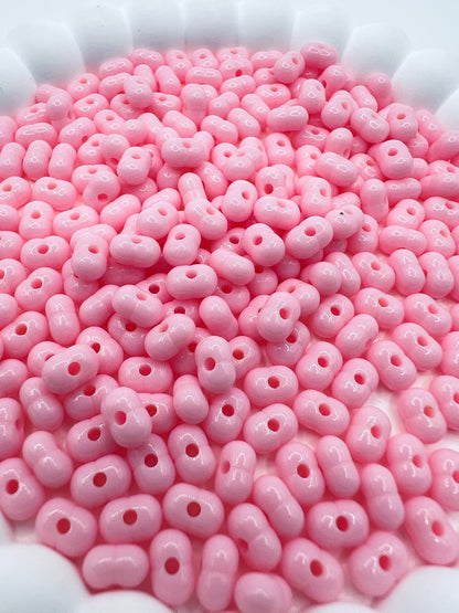 Acrylic Peanut Beads Solid Color 4x8
