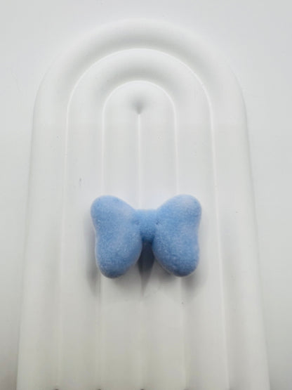 3D Bow Velvet Texture Charm Beads