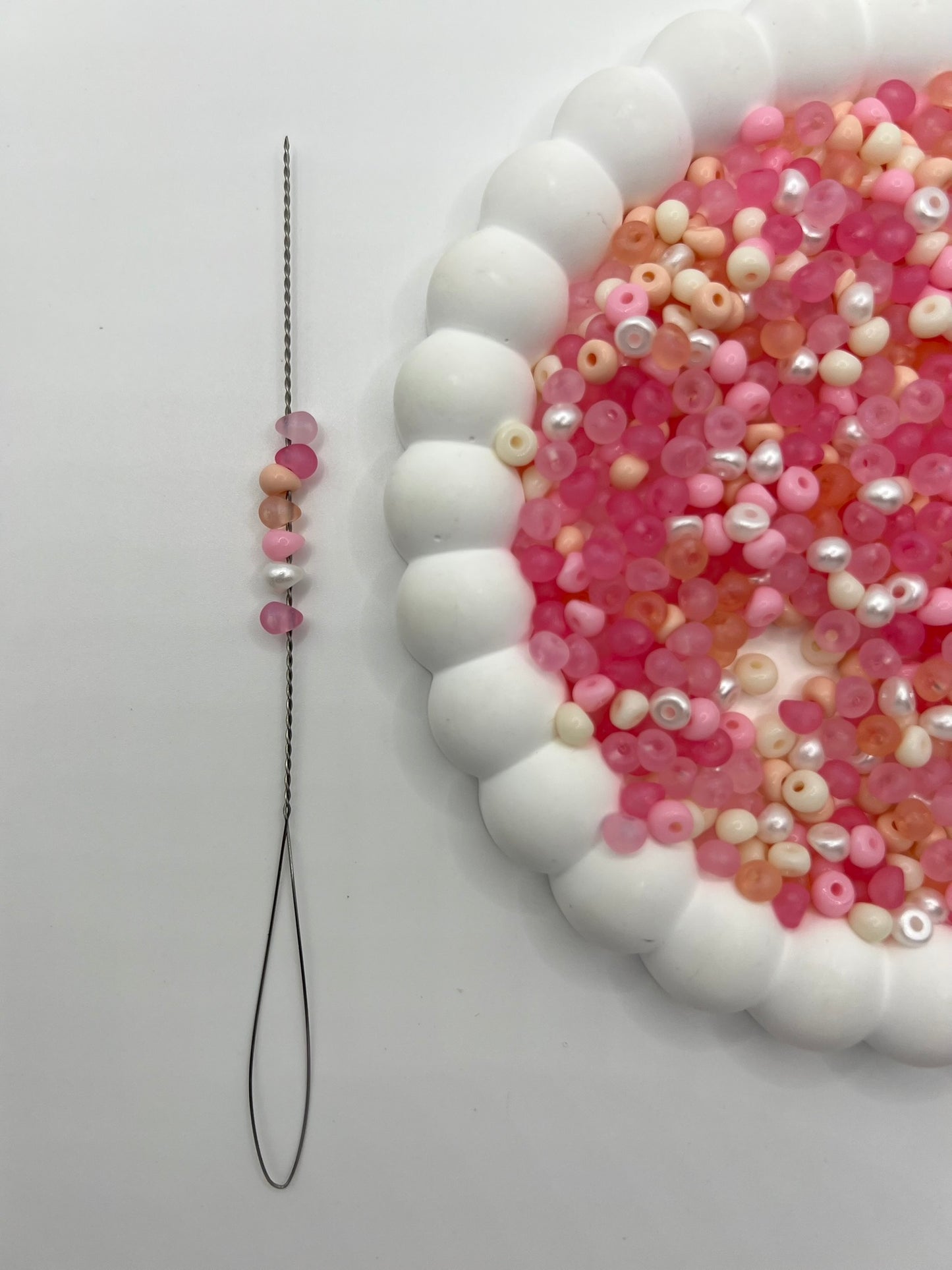 Acrylic Teardrop Beads Pink Mix 4mm