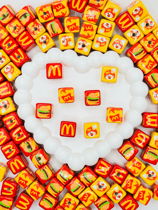 Maccas Character Cube Beads Mix Design
