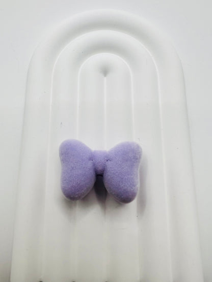 3D Bow Velvet Texture Charm Beads