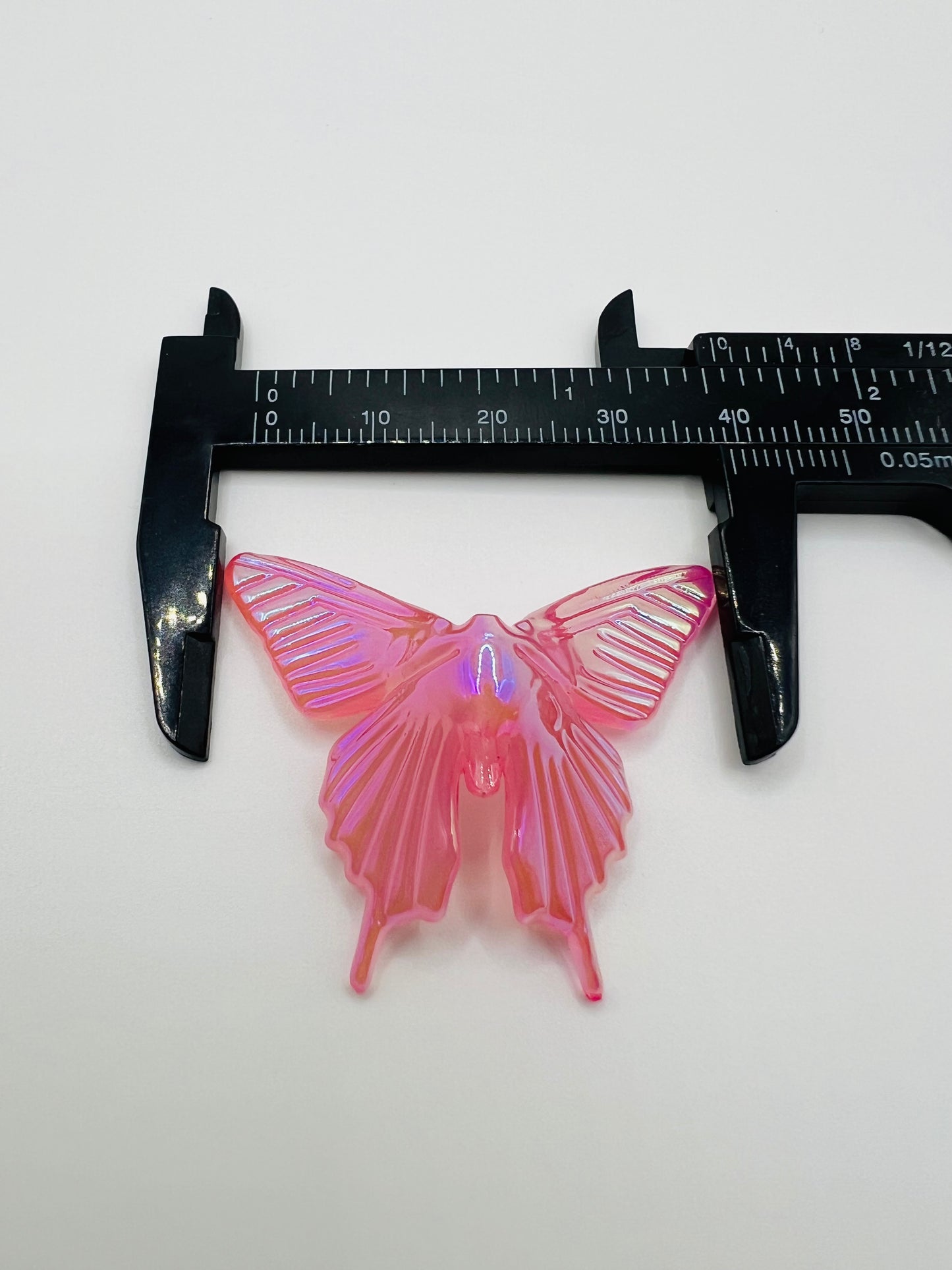3D Butterfly Jelly Color UV Coated Glow in the Dark Charm Beads