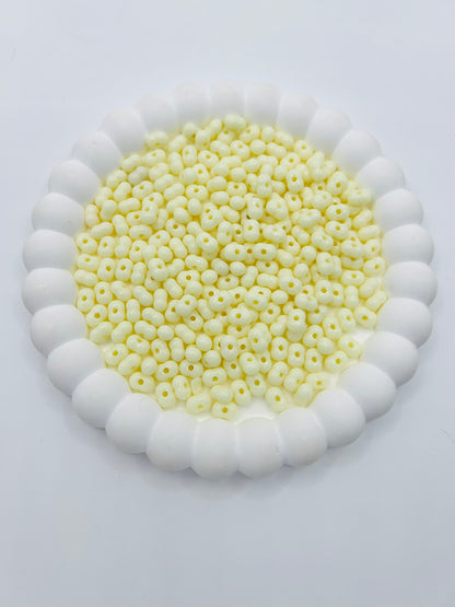 Acrylic Peanut Beads Solid Color 4x8