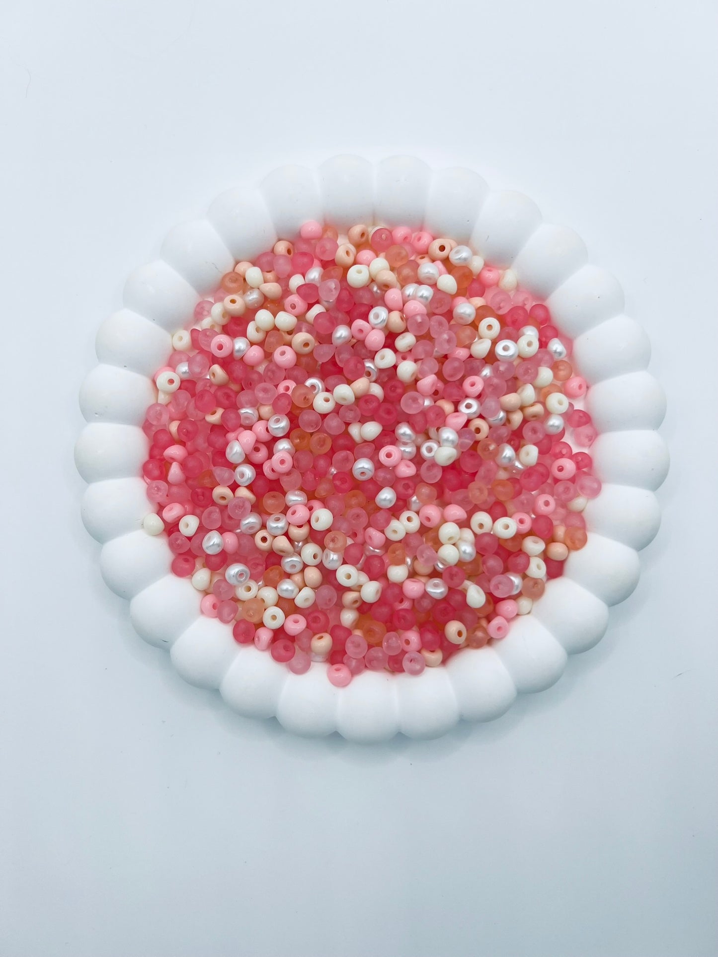 Acrylic Teardrop Beads Pink Mix 4mm