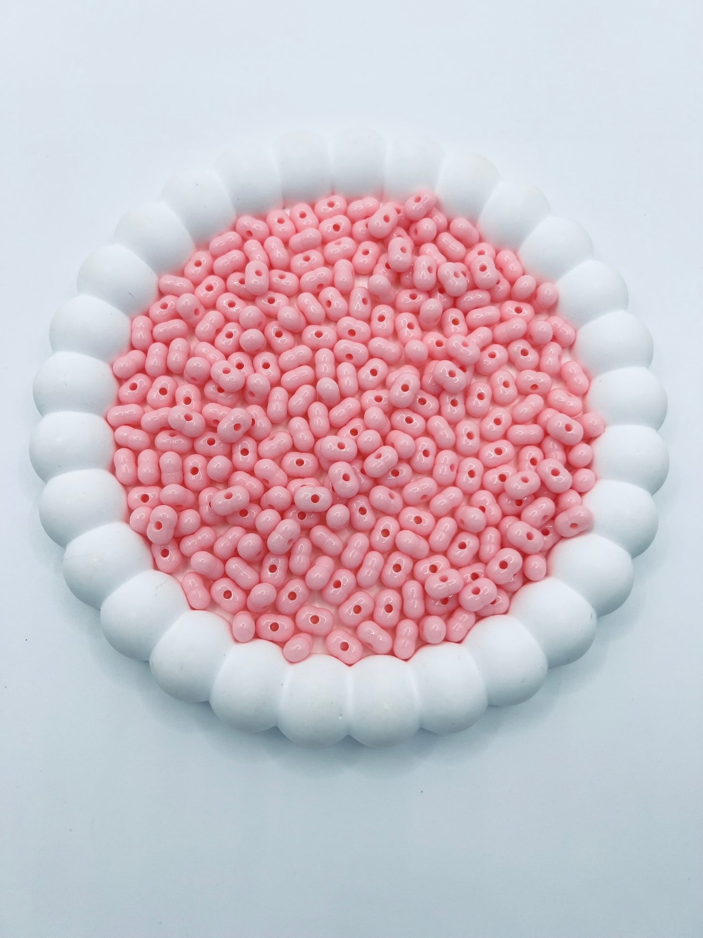 Acrylic Peanut Beads Solid Color 4x8
