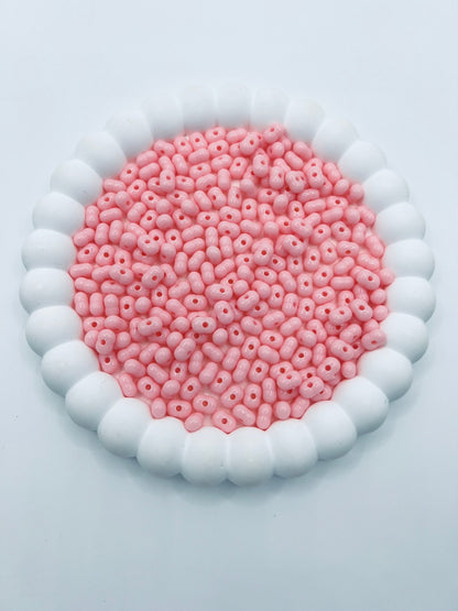 Acrylic Peanut Beads Solid Color 4x8
