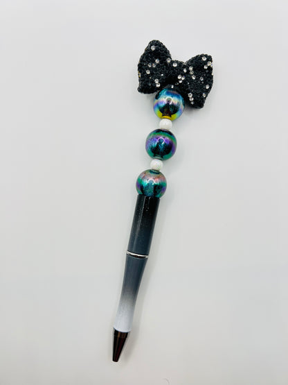 Bow Shape Clay Beads with Rhinestones -Choose Color